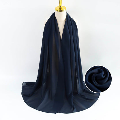 Elegant Pearl Chiffon Scarf for Women - Price Value Store
