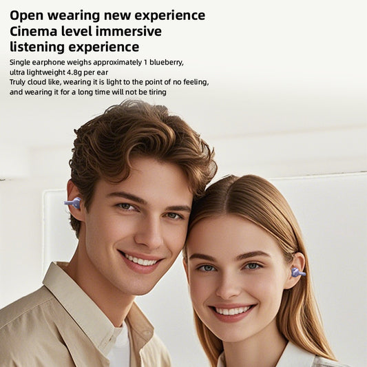 Wireless Bluetooth Ear Clip Headphones with Digital Display