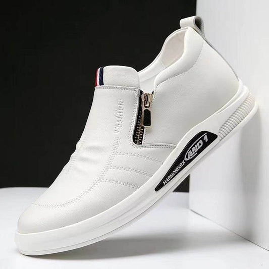 Men's leather white sneakers - Price Value Store