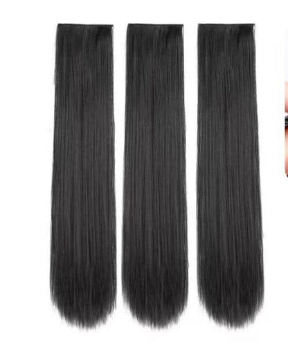 3-Piece Seamless Invisible Long Curly Hair Extensions for Women - Price Value Store