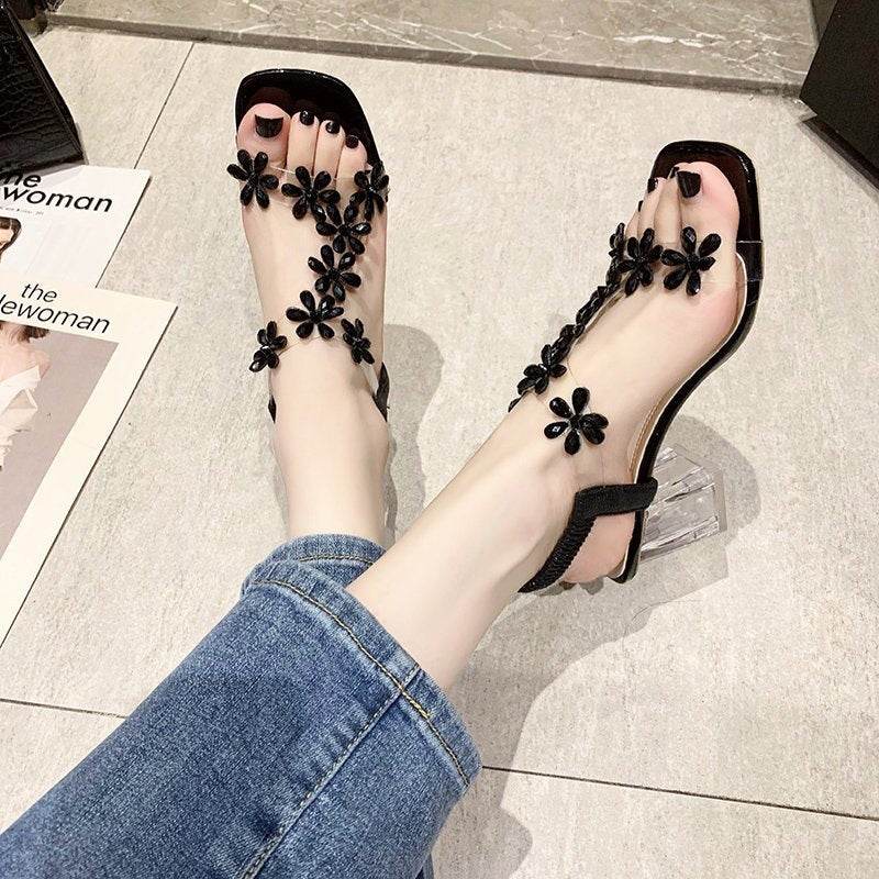 Medium Heel Transparent High Heels - Price Value Store
