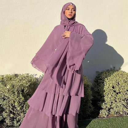 Cardigan long robe chiffon dress - Price Value Store