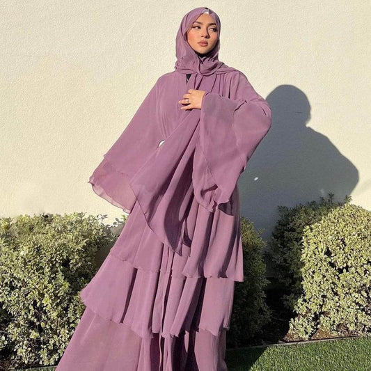 Cardigan long robe chiffon dress - Price Value Store