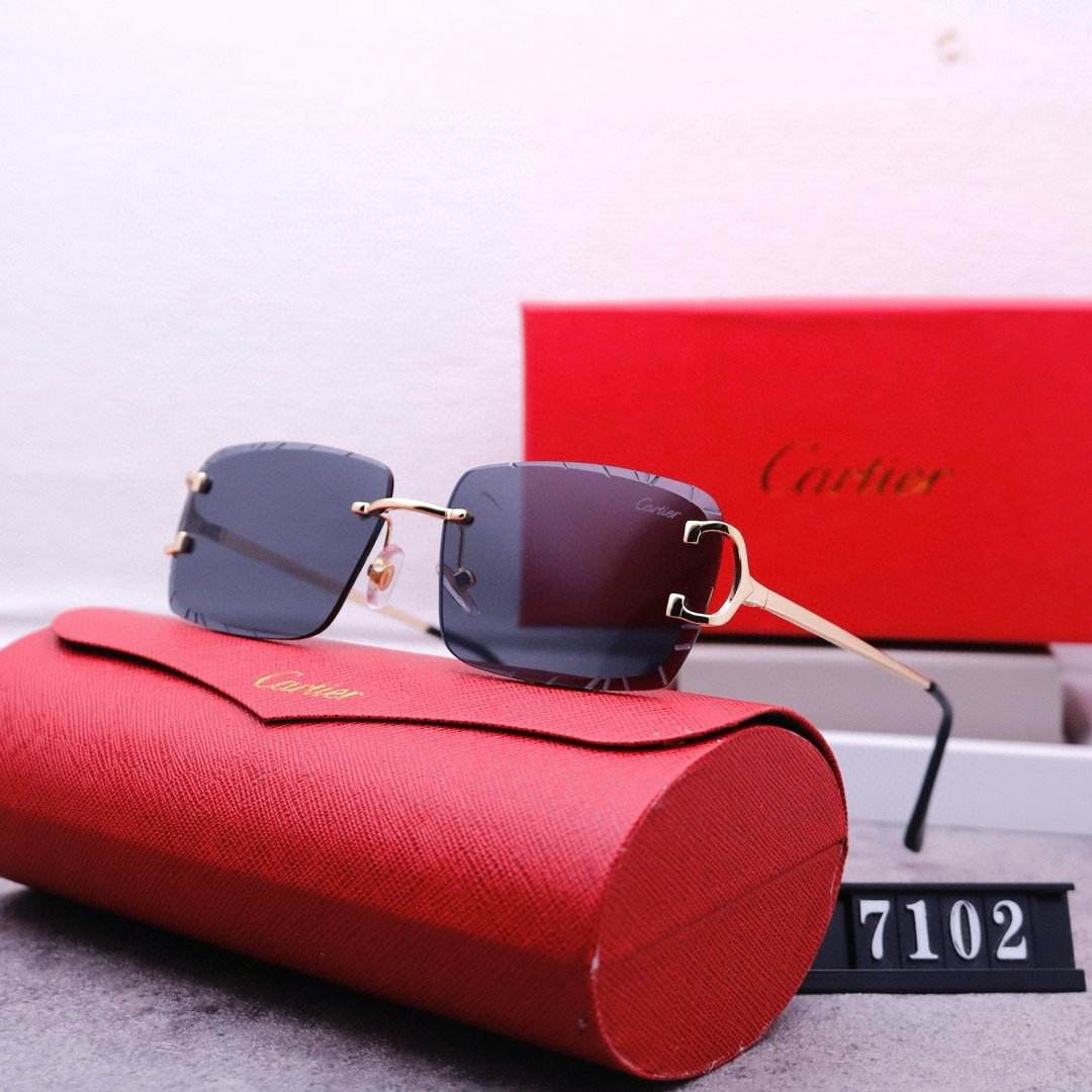 Rimless beveled sunglasses - Price Value Store