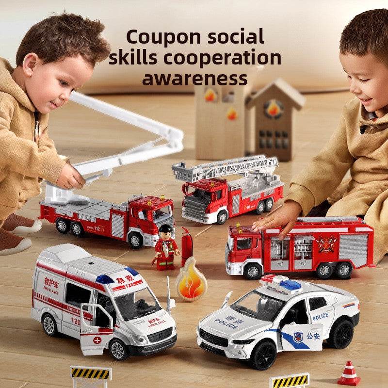 Model of children's alloy fire and urban rescue vehicle - Price Value Store