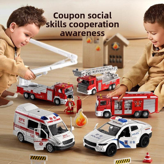 Model of children's alloy fire and urban rescue vehicle - Price Value Store