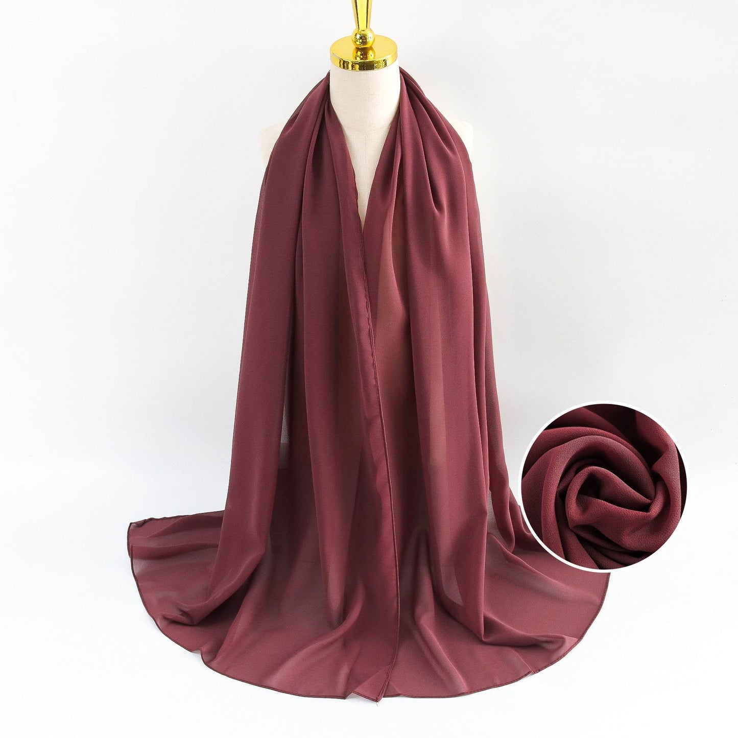 Elegant Pearl Chiffon Scarf for Women - Price Value Store