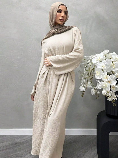 Southeast Asian tie long-sleeved dress - Price Value Store