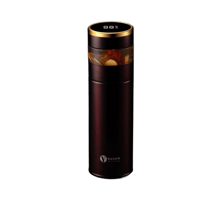 Smart Temperature Display Vacuum Insulated Cup with Tea Strainer - Price Value Store