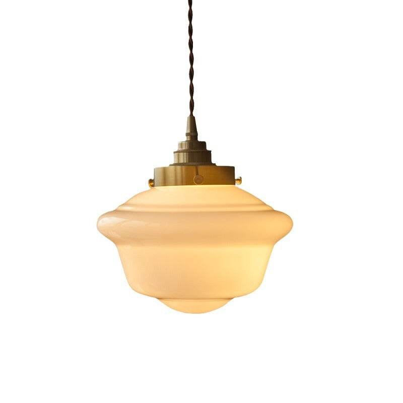 Retro milk-white glass pendant lamp - Price Value Store