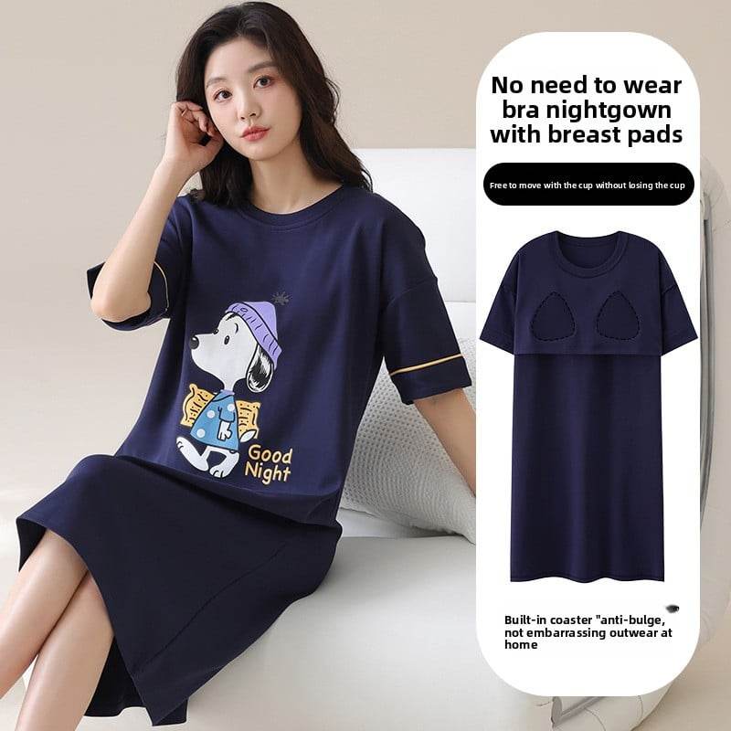 A nightgown with a chest cushion - Price Value Store