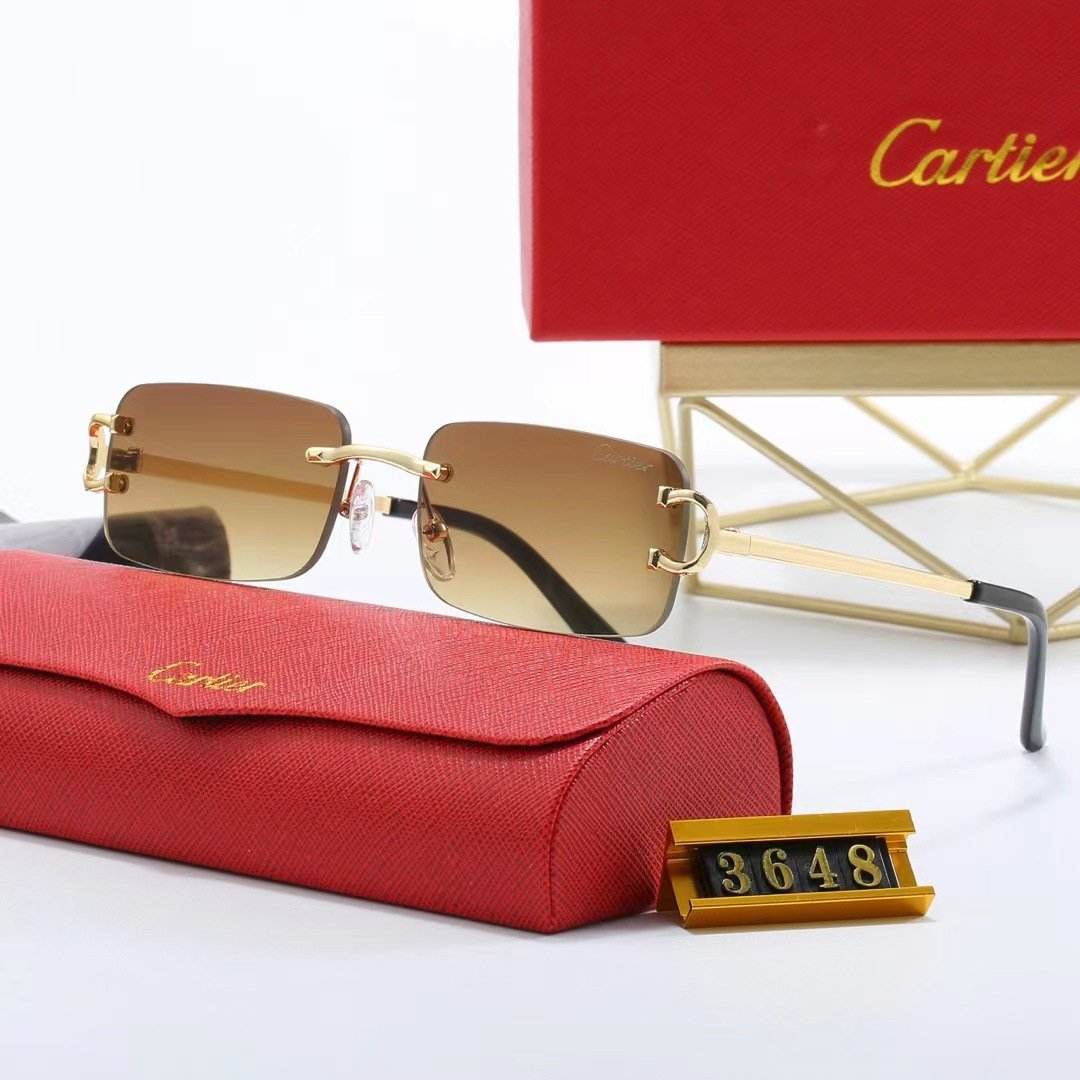 Rimless beveled sunglasses - Price Value Store