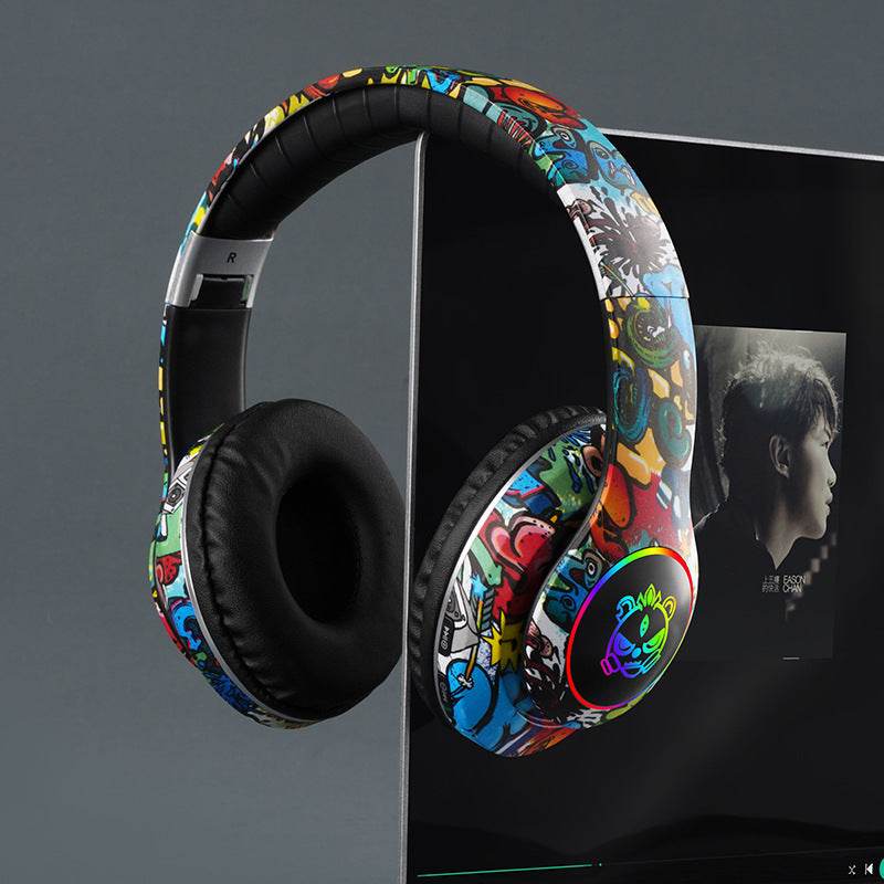 Bluetooth Glowing graffiti headphones - Price Value Store