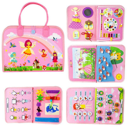 Montessori Felt Busy Board for Kids - Early Educational DIY Activity Toy - Price Value Store