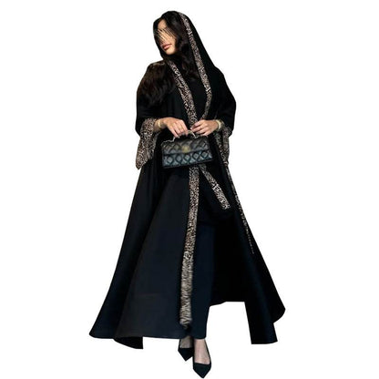 Leopard print fashionable robe - Price Value Store