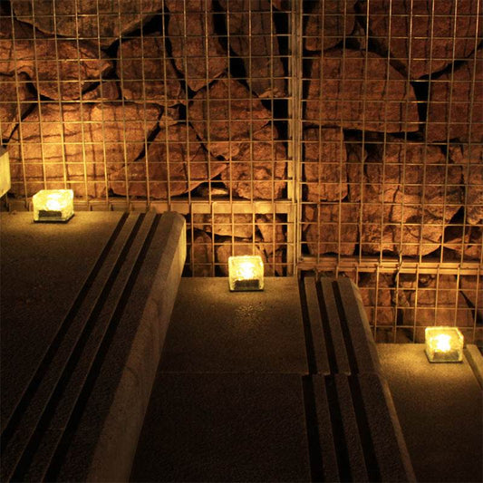 Solar-Powered Outdoor Ice Brick Lamp - Price Value Store