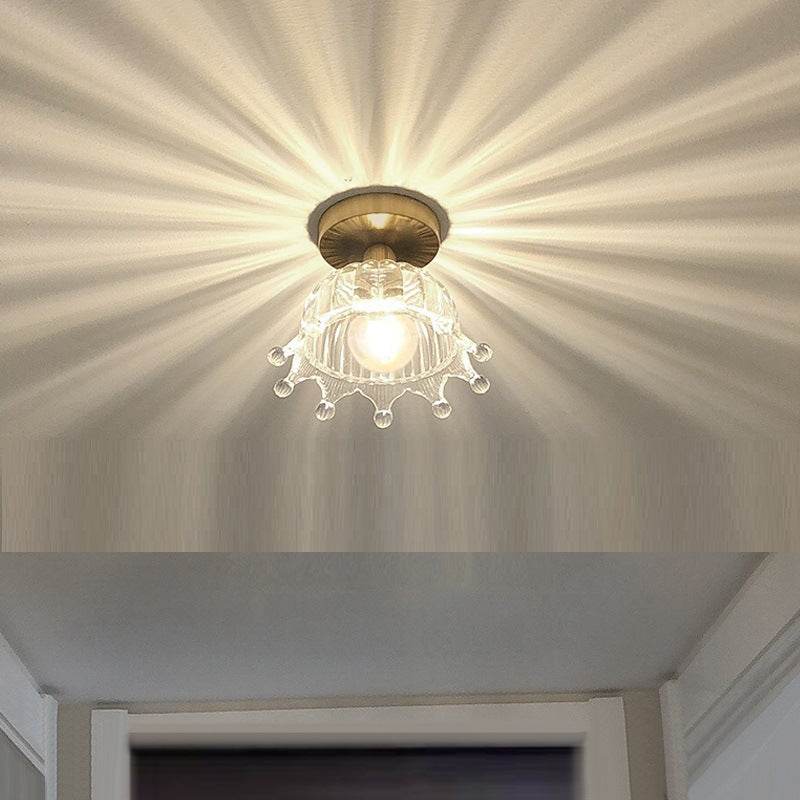 Japanese lotus leaf aisle lamp modern simple creative flower balcony corridor entrance ceiling lamp - Price Value Store