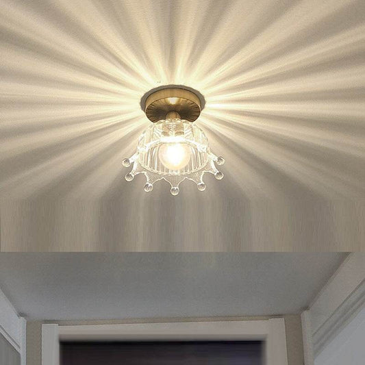 Japanese lotus leaf aisle lamp modern simple creative flower balcony corridor entrance ceiling lamp - Price Value Store