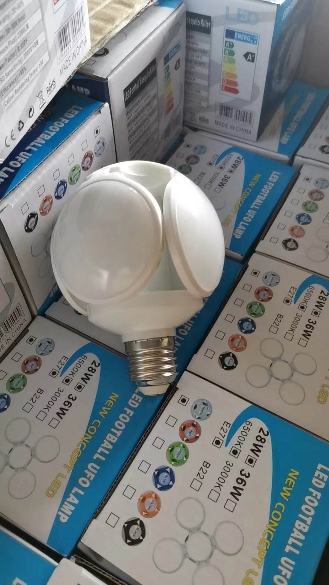 led football lamp, high-brightness five-leaf lamp - Price Value Store