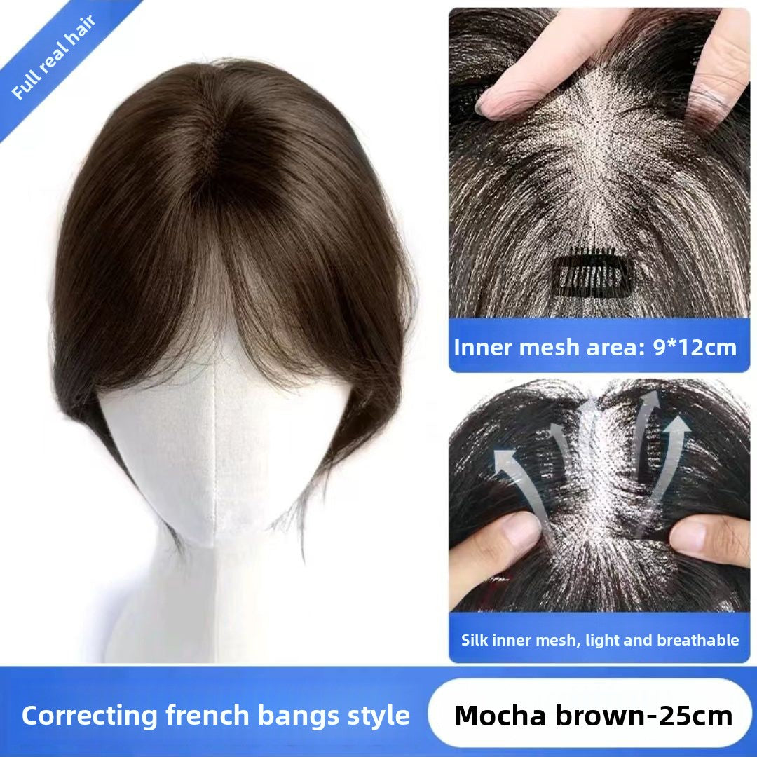 Extended lightweight and breathable bangs wig pieces