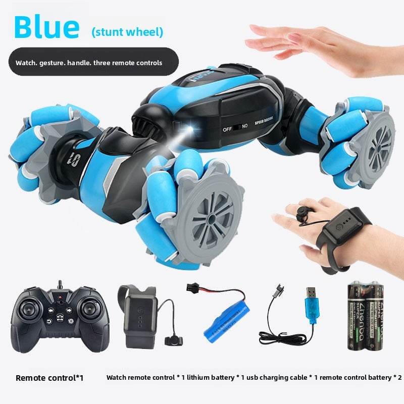 Gesture Induction Deformation Remote Control Car Children's Toy Twisted Four-wheel Drive Climbing Racing Car Boy Charged Electric Off-road Vehicle - Price Value Store