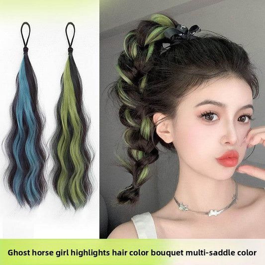 Colorful Hand-Woven Synthetic Hair Ponytail Bundles for Volume & Styling - Price Value Store