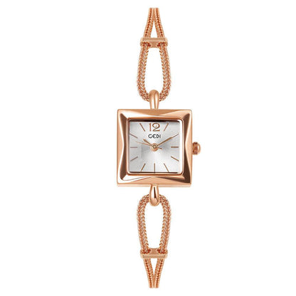 gedi vintage small sugar Cube Ladies' simple and elegant bracelet watch - Price Value Store