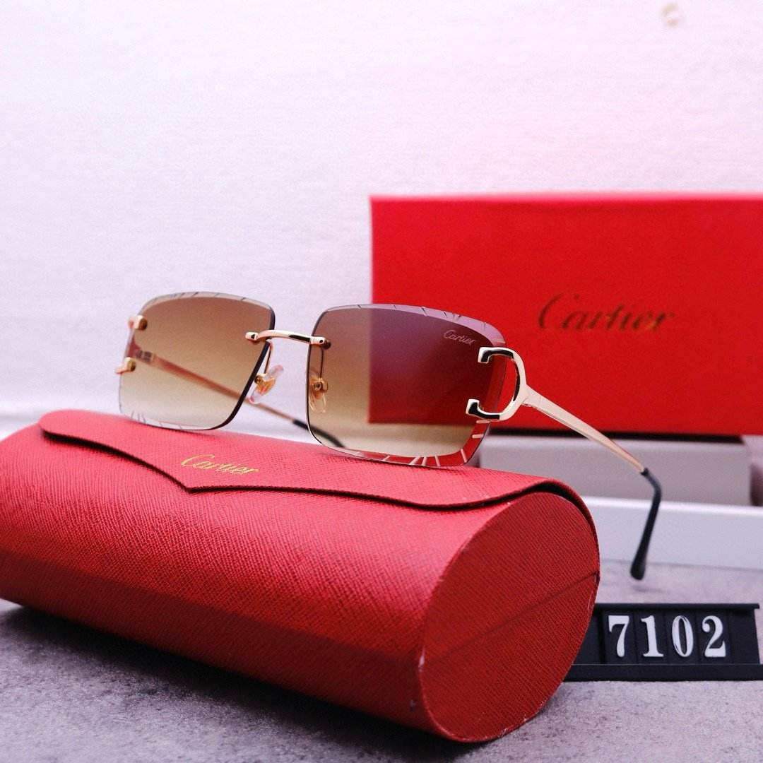 Rimless beveled sunglasses - Price Value Store