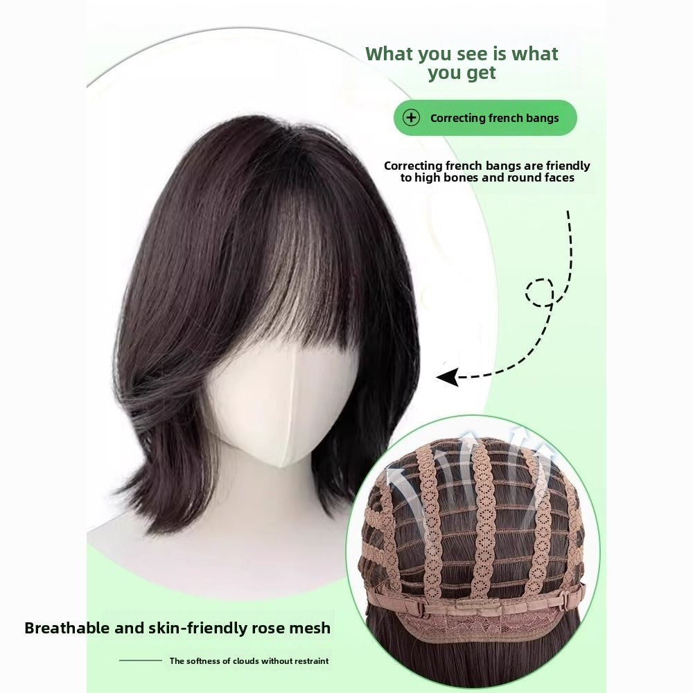 Short Curly Hair Natural Simulation