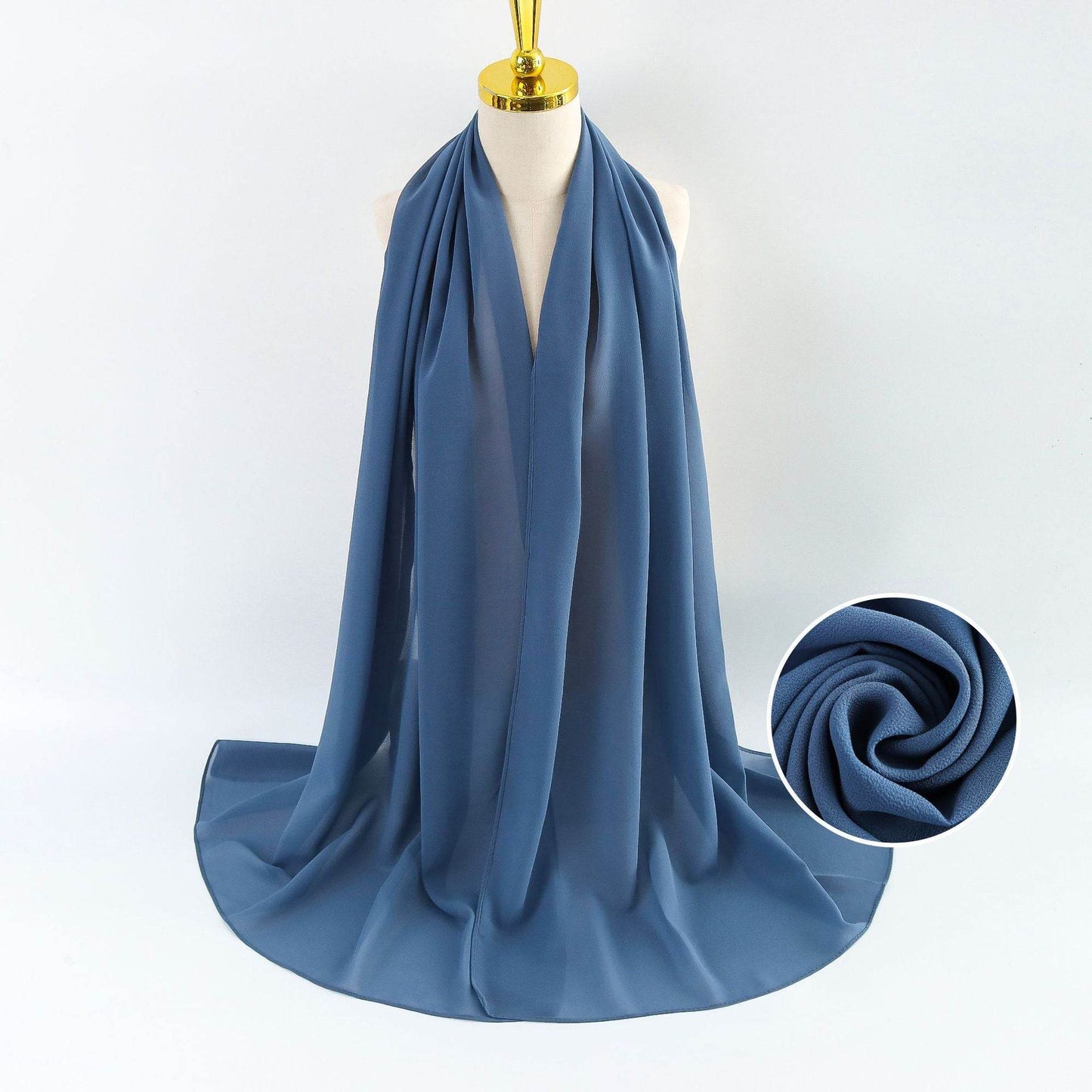 Elegant Pearl Chiffon Scarf for Women - Price Value Store