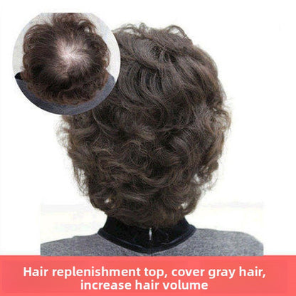 Middle-aged and elderly women's head replacement piece