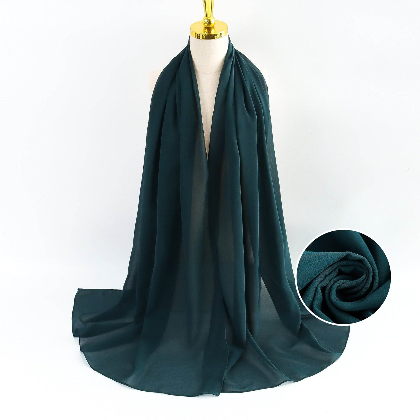 Elegant Pearl Chiffon Scarf for Women - Price Value Store