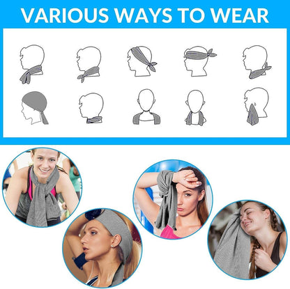 Cooling Sun Protection Sports Headwrap Buckle Quick Dry Outdoor Cooling Scarf Hooded Cover - Price Value Store