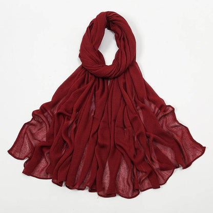 Solid-color simple headscarf - Price Value Store
