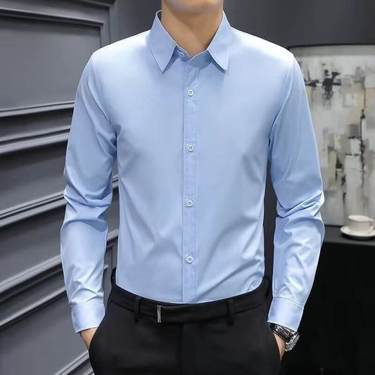 Men's long-sleeved formal dress shirt - Price Value Store