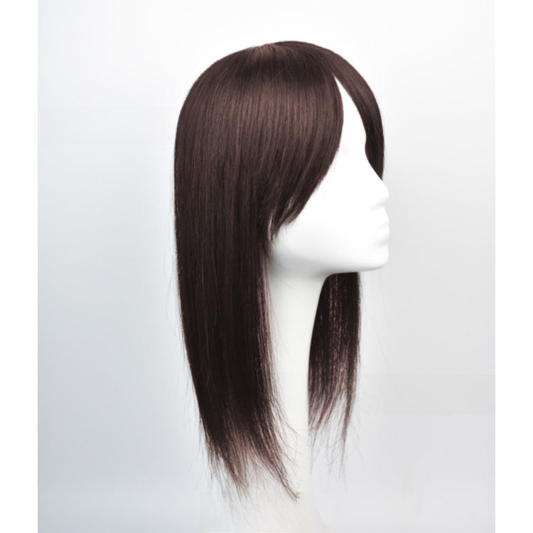 Real hair reissue piece hand-woven head-spinning long wig