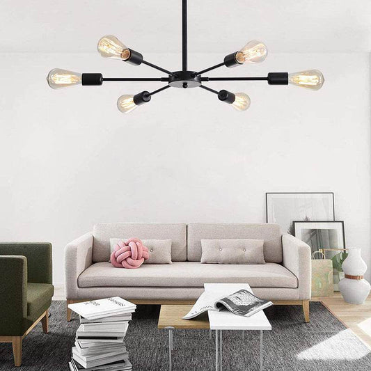 Cross-border Hot Sale Light Luxury Nordic Living Room Lamp Ceiling Lamp Modern Simple Atmospheric Bedroom Lighting Restaurant Art Lamps - Price Value Store