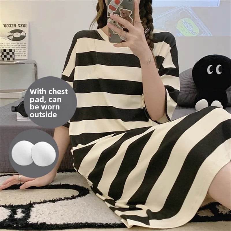 Sleeping dress with short sleeves - Price Value Store