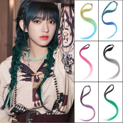 One-piece invisible braided hair rope