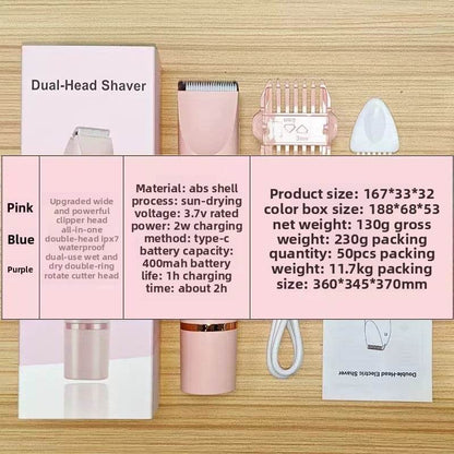 Double-head hair removal device for private areas - women's hair trimmer - Price Value Store