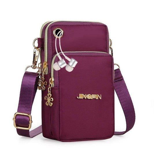 Three-Layer Mobile Phone Cross-Body Bag - Price Value Store