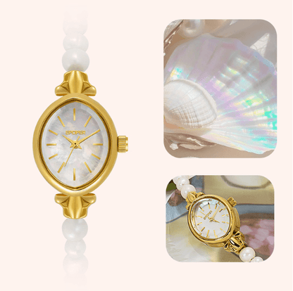 Ins Style Pearl Bracelet Women's Quartz Watch Simple Light Luxury Retro Fashion Elegant Niche Trend High Beauty Value - Price Value Store