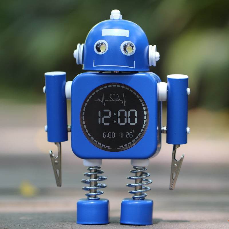 Metal Robot Luminous Alarm Clock - Price Value Store