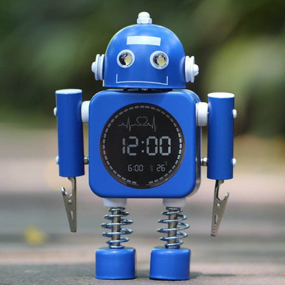 Metal Robot Luminous Alarm Clock - Price Value Store