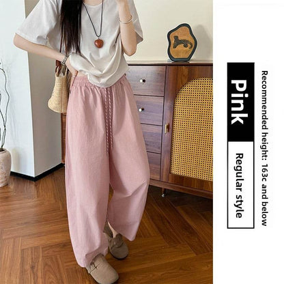 Women's High Waist Slim-fit Cropped Wide Leg Casual Pants - Price Value Store