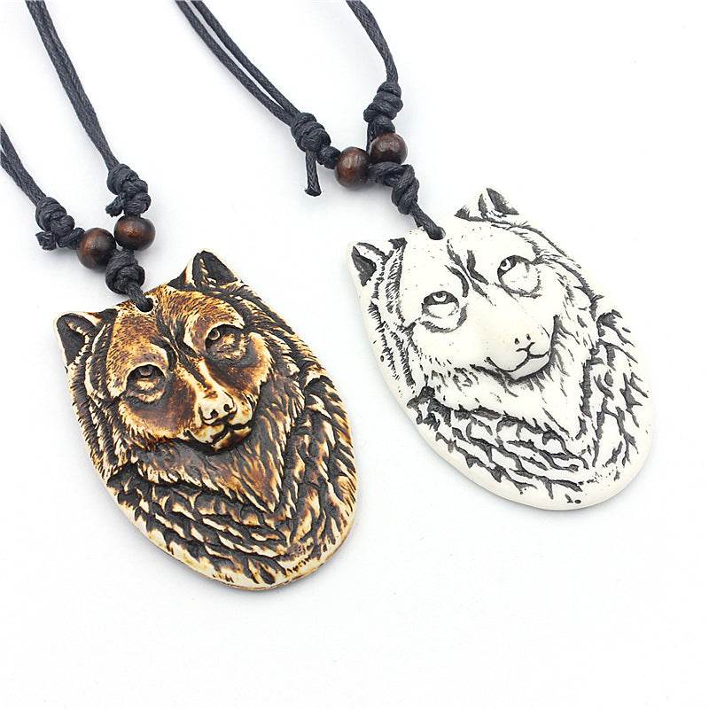 Resin imitation bone necklace - Price Value Store